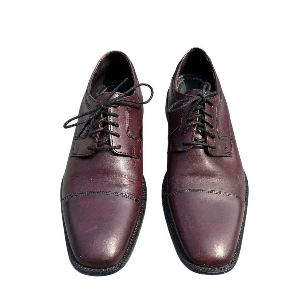 Johnston & Murphy Men's Cap Toe Derby Oxfords‎ Red Size 9.5 Wide